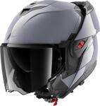 SHARK, Modularer Motorradhelm OXO Dark Shadow Gun Silver S05