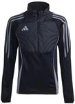 adidas Kinder Fu&szlig;ball Trainingsjacke Tiro24 Wintopy IM9970 schwarz, schwarzes, 140