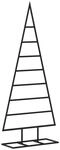vidaXL Metall-Weihnachtsbaum f&uuml;r Dekorationen Schwarz 125 cm