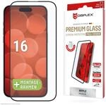 Displex Schutzglas f&uuml;r iPhone 16 (10H), Edge-to-Edge, Eco-Montagerahmen
