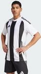 adidas Herren Striped 24 Jersey Shirt, White/Black, M
