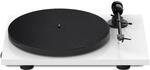 Pro-Ject E1, Plug & Play Plattenspieler mit AT 3600 L, Matt Wei&szlig; | Auflagekraft und