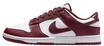 Nike Herren Dunk Low Retro Sneaker, White Redwood Gym Red, 42.5 EU
