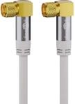 Goobay 70485 5m Satellitenkabel mit 90 Grad gewinkelten F-Stecker f&uuml;r DVB-S