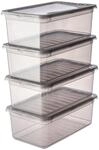 keeeper Aufbewahrungsboxen mit Air Control System, 4-teiliges Set, 4 x 5,6 l, Bea,