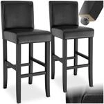 tectake&reg; 2er Set Barhocker, Bistrohocker, Tresenhocker, Barhocker mit Lehne,
