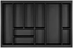 Orga-Box Junker Slim Besteckeinsatz 725 x 476 mm Lavagrau Perlstruktur