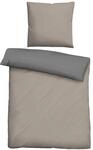 biberna 0455775 Bettw&auml;sche Garnitur mit Kopfkissenbezug Linon 1x 135x200 cm +...