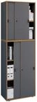 VCM Holz B&uuml;roschrank Ordner Aktenschrank B&uuml;rom&ouml;bel Schrank Salia 5-Fach...