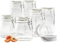 M&auml;ser Gothika Vorratsglas-Set mit Deckel, Glas, 750 ml - 1,45 l