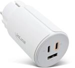 InLine USB Ladeger&auml;t 3-Port, 2X USB-C, 1x USB-A, GaN Technologie, 65W,