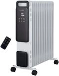 KLAMER &Ouml;lradiator 2500 W, Elektroheizung energiesparend, 13 Rippen, 3 Heizstufen mit