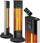 tectake&reg; infrarot Heizstrahler mit Kippschutz und Timer f&uuml;r Innen und Outdoor,