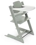 Stokke Tripp Trapp Hochstuhl Glacier Green + Tray White, 6&ndash;36 Monate 