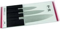 KAI Wasabi Black Messer Set - Allzweckmesser 10 cm, Allzweckmesser 15 cm,...