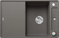 BLANCO AXIA III 45 S-F | Granitsp&uuml;le aus SILGRANIT vulkangrau | mit | [77x50x20,2