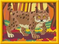 Ravensburger CreArt Luchs im Herbstwald - Malen nach Zahlen ab 9 Jahre | Malset mit