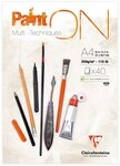 Clairefontaine 96537C Zeichenblock PaintON A4 40 Blatt 250g Wei&szlig;