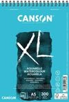 CANSON XL Aquarelle C400082843: DIN A5 - Aquarell Malblock in wei&szlig; - Zeichenblock