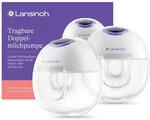 Lansinoh Tragbare Doppelmilchpumpe | elektrische Milchpumpe, freih&auml;ndig, leise,