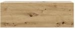 TAJO Nachttisch h&auml;ngend Artisan Eiche Optik Nachtschrank mit Schublade | 42 x 14 x