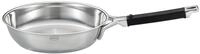 R&Ouml;SLE SILENCE PRO Bratpfanne &Oslash; 20 cm, Edelstahl 18/10, silbern/schwarz 