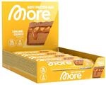 MORE Protein Bar, 10er Box Protein Riegel, 10 x 50 g, Caramel Crunch, Protein Riegel