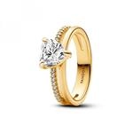 Pandora Doppelband Herz Ring 163100C01 Damenring