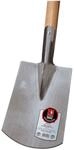 Ideal Spaten Pionier Gr&ouml;&szlig;e 2 Bremer Form mit T-Stiel, Silber/Beige, 8 x 20 x 119 cm