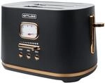 Muse MS-130 BC Retro Toaster Edelstahl, 2 Scheiben, 6 Br&auml;unungsstufen | Analoge