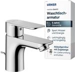 HANSA BASIC Waschtischarmatur I Wasserhahn Badezimmer mit Temperatur &