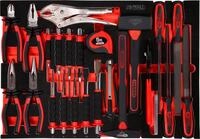 KS Tools 811.0033 Zangen- / Hammer- / und Mei&szlig;el-Satz in Schaumstoffeinlage, 33-tlg