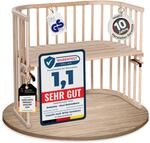 babybay Maxi extra gro&szlig;es Beistellbett aus massivem Buchenholz / Kinderbett H&ouml;he