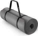 TRESKO&reg; Yogamatte Rutschfest & Gepolstert mit Tragegurt 185x60 & 190x100 cm