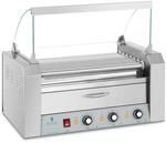 Royal Catering RC-RG7DC Hot Dog Grill 2 Zonen Edelstahl Rollengrill...