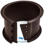 Lurch 85042 FlexiForm Springform 14 cm mit Glasboden braun, Silikon