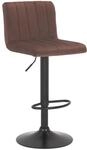 CLP Barhocker Jamie I Gepolsterter Barstuhl mit Samt-Bezug I...