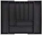 Relaxdays Besteckkasten ausziehbar, Bambus, HBT: 5 x 33,5-49,5 x 44,5 cm, 7-9