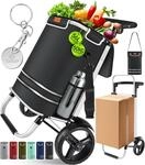 KESSER&reg; Einkaufstrolley klappbar mit 56L Kapazit&auml;t und belastbar bis 50kg | 3in1