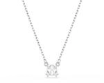 Swarovski Stilla Halskette, Wei&szlig;e, Rhodinierte Damenhalskette mit Anh&auml;nger und