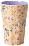 Tall Melamin Becher - Multi - Wild Flower Print