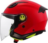 LS2, Jet-Motorradhelm f&uuml;r Kinder FUNNY II SOLID Gloss Red, L
