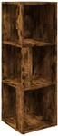 vidaXL Eckregal R&auml;uchereiche 33x33x100 cm Holzwerkstoff