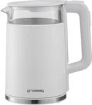 grossag Glas-Wasserkocher,WK 24.00/1,7L mit w&auml;hlbaren 5 Temperaturstufen, mit