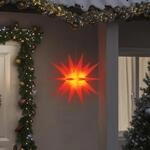 vidaXL Weihnachtsstern, Faltbar Beleuchtet Adventsstern mit LED, Wasserdicht