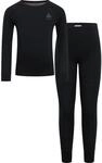 Odlo Thermounterw&auml;sche Kinder Merino 200 I Winterleggings und Langarm Thermoshirt