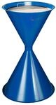 Standascher enzianblau a.Stahlblech m.verz.Sieb/Einlegeteil H.730mm D.400mm