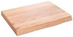 vidaXL Wandregal Hellbraun 40x30x(2-4) cm Massivholz Eiche Behandelt