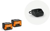 Akku Starter Set STIHL mit 2x Akku AK 20 und Ladeger&auml;t AL 101