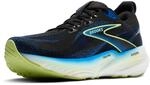 Brooks Herren Glycerin 22 Sneaker, Black/Cobalt/Neo Yellow, 46 EU